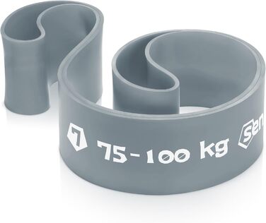 Гумові еластичні стрічки SENSEI® для фітнесу, силових тренувань, йоги та реабілітації. Набір 5 шт. (чорний, фіолетовий, червоний, зелений, сірий) з інструкцією