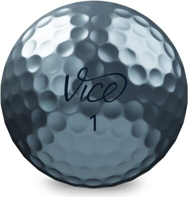 Гольф-м'яч Vice Pro Ice Blue, 3-шаровий уретановий, максимальний контроль, для досвідчених гравців