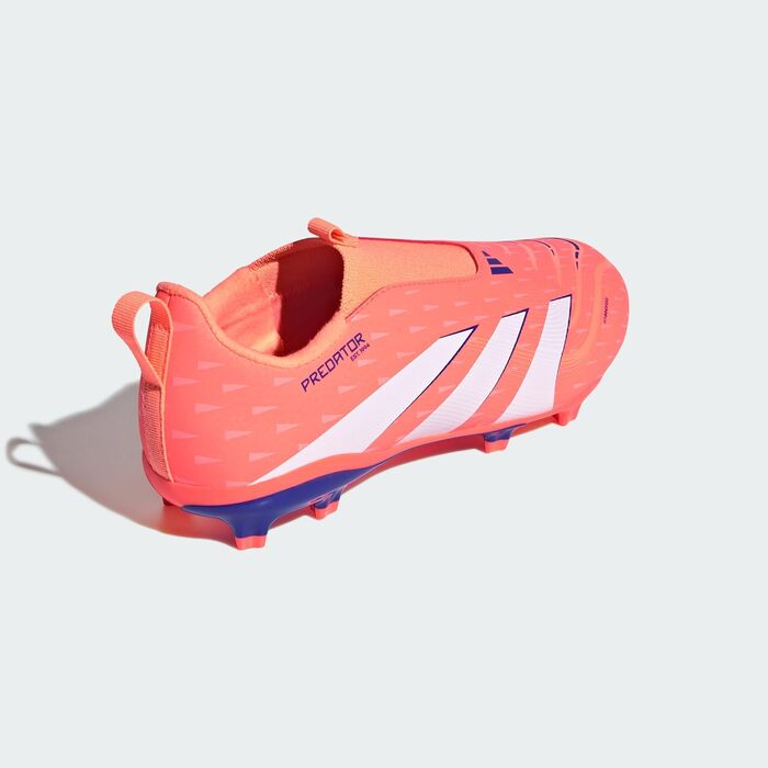 Дитячі футбольні бутси adidas Predator League без шнурівків для гри на твердому ґрунті (33.5 EU, Signal Coral Cloud White Beam Orange)