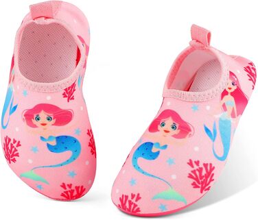 Дитячі шльопанці для плавання та відпочинку на пляжі: антиковзаючі, швидковисихаючі, для дівчаток та хлопчиків (22/23 EU, Рожевий)