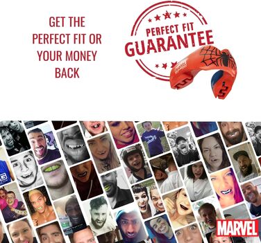 Спортивна капа Marvel Spider-Man для брекетів, універсальна, для контактних видів спорту: регбі, MMA, єдиноборства, кікбоксинг, дзюдо, хокей, бокс