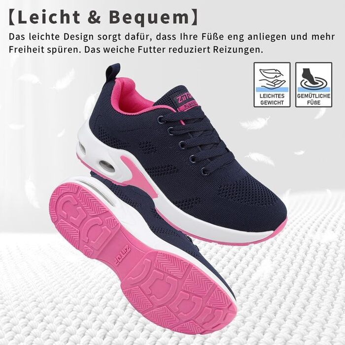 Жіночі кросівки для бігу та ходьби: дихаючі, з амортизацією, неслизькі, для залу та вулиці. Розмір 40 EU.