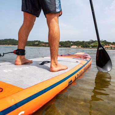 Надувна SUP-дошка Aqua Marina Atlas 366x86x15 см з каяк-сидінням і подвійним веслом, комплект, червона