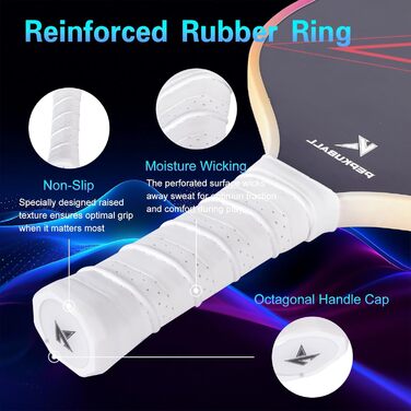 Набір для піклболу: ракетки та лопатки з фібергласовою поверхнею, для чоловіків та жінок