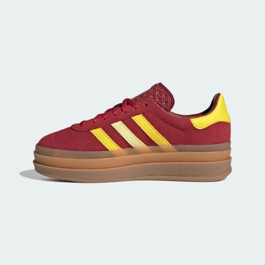 Жіночі кросівки Adidas Gazelle Bold (червоні) на платформі, JR5953, 38