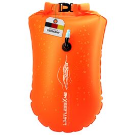Гідродинамічна плавальна буя-сумка (Dry Bag) 28л, помаранчева — для безпечного плавання у відкритій воді та тріатлону, надувна