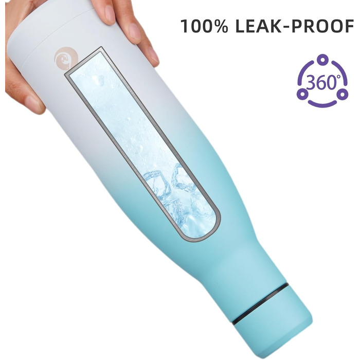 Термос BJPKPK 500 мл з нержавіючої сталі: термокружка-пляшка, багаторазова, для напоїв, чорно-червона, зберігає холод та тепло