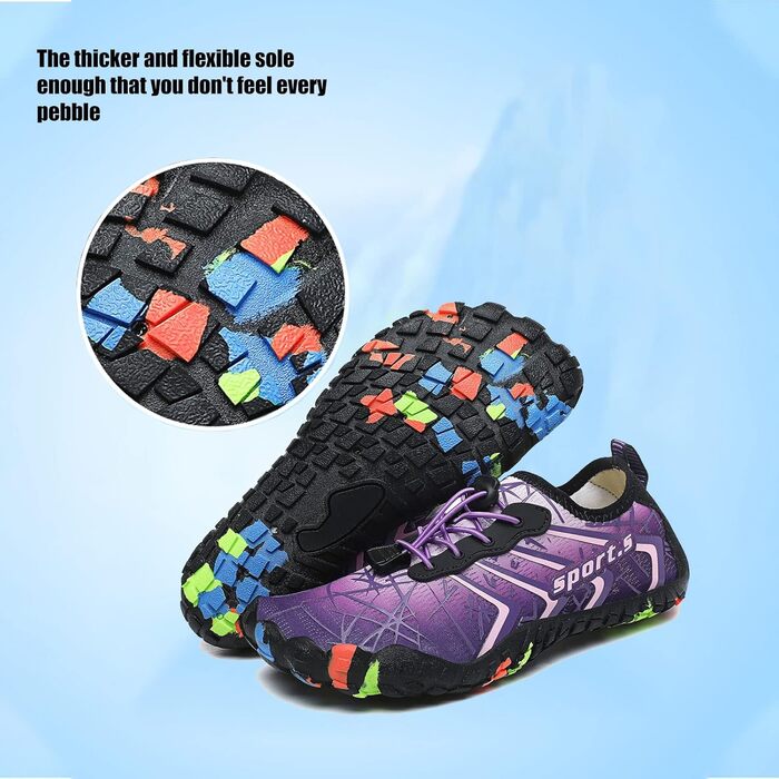 Шкарпетки для плавання Ziitop: чоловічі та жіночі, швидковисихаючі, для пляжу, каякінгу, фітнесу, трейлраннінгу та хайкінгу, унісекс, розмір 35-46