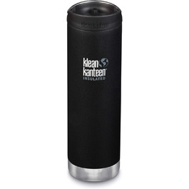 Термобутилка Klean Kanteen TKWide 592 мл, чорна матова, універсальна, для дорослих