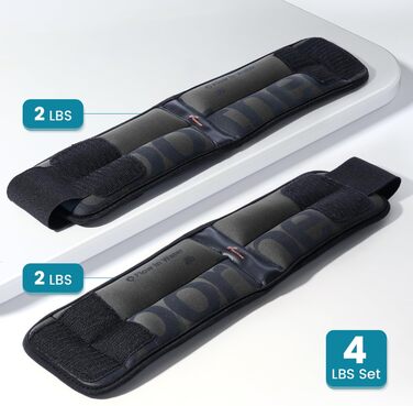 Ваги для щиколоток Sportneer для чоловіків та жінок, набір вагів для ніг, зручні та м'які, для танців, бігу та ходьби (1,8 кг, по 0,9 кг кожна), сірі