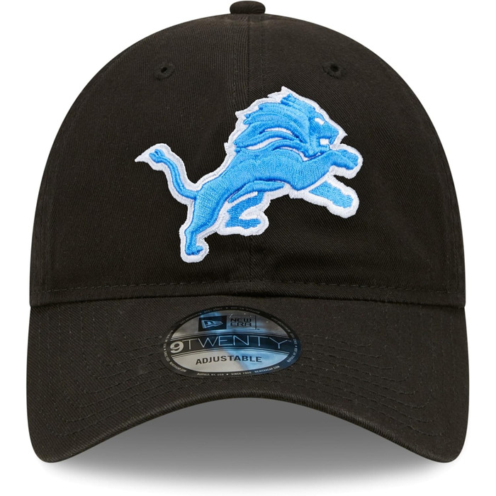 Кепка New Era NFL Core Classic 9TWENTY Detroit Lions чорного кольору, універсальний розмір, регульована
