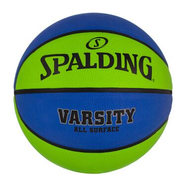 Баскетбольний м'яч Spalding Varsity, 74.9 см, синій/зелений