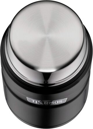 Термос для напоїв THERMOS Stainless King 1,2 л чорний матовий, 24 год гаряче/холодне + харчовий контейнер THERMOS Stainless King 0,71 л чорний матовий з ложкою, 14 год гаряче/24 год холодне