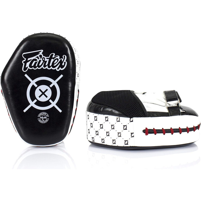 Боксерські рукавички Fairtex Aero Focus FMV11 для муай-тай, боксу, кікбоксингу та MMA, чорні/білі