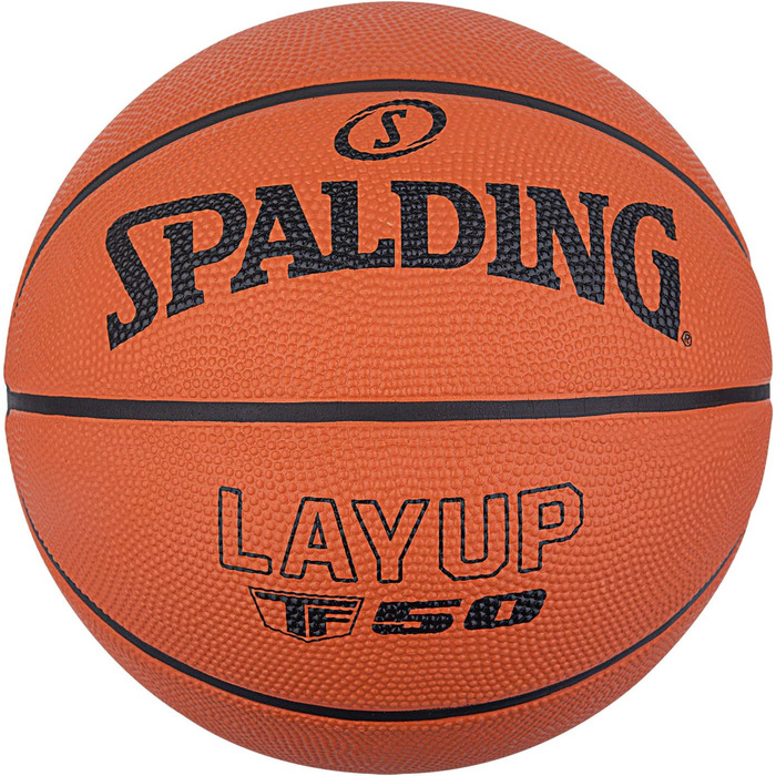Баскетбольний м'яч Spalding TF-50 розмір 5, гумовий, для вулиці, антиковзний, помаранчевий, для початківців, офіційна версія 2022