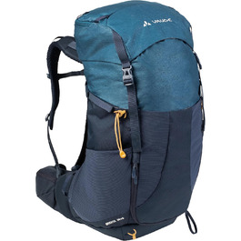 Туристичний рюкзак VAUDE Brenta 36+6 л, водонепроникний, з дощовиком, для жінок і чоловіків, зручний трекінговий рюкзак з органайзером (Eclipse)