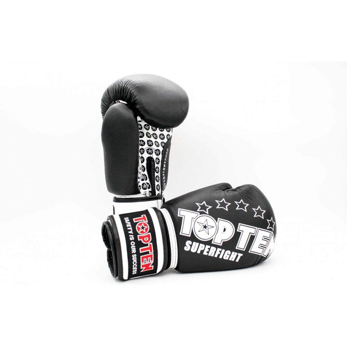 Боксерські рукавички TOP Ten SUPERFIGHT 3000, 10 унцій, чорні