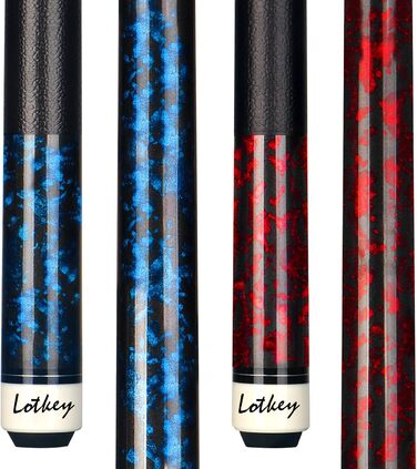 Більярдний кий LOTKEY 58'' з крейдою (2 шт.) - міцний кий з натурального дерева для професійних гравців