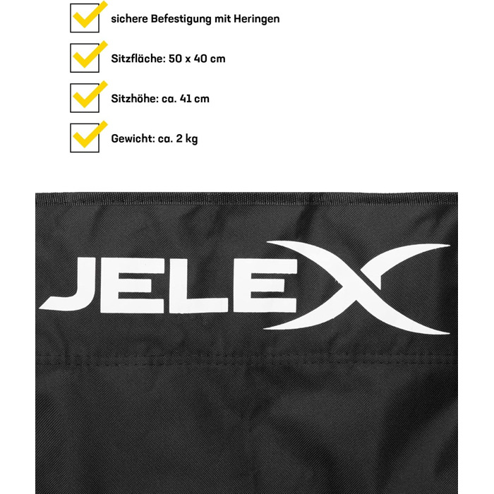 Кемпінговий стілець JELEX Expedition зі спинкою, підлокітниками та тримачем для напоїв, легкий у складанні. Водо- та брудовідштовхуючий, колір: зелений