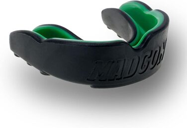 Захисний капу для спорту Guardian MADGON: бокс, кікбоксинг, MMA - чорний/зелений