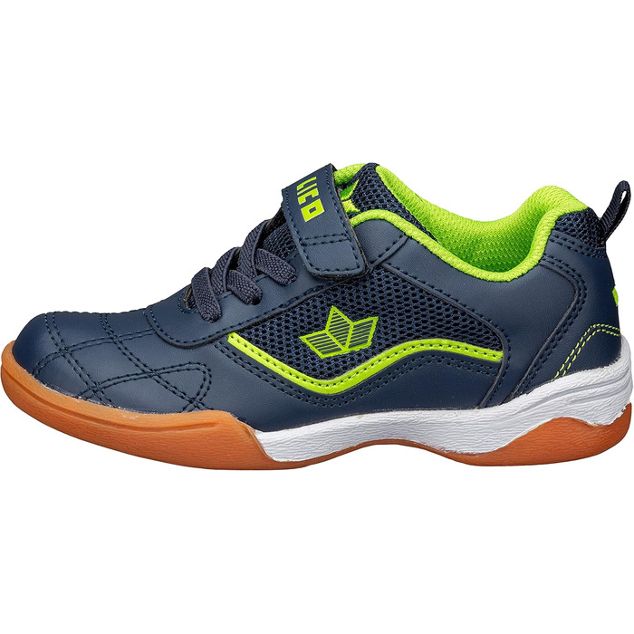 Дитячі спортивні зальні черевики Lico Sloan для занять спортом, 33 EU, блакитний та лимонний кольори