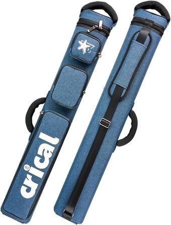 Кейс для більярдних київ CRICAL, 2 x 2 жорсткі кишені для снукеру, з штучної шкіри/оксфордського канвасу (синій)