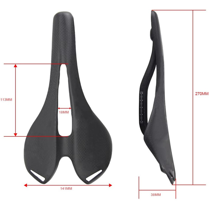 Сідло для велосипеда Carbon RXL SL, 270*141mm, для MTB та шосейних велосипедів, чоловіче