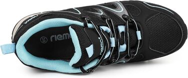 Чоловічі трекінгові півчеревики Riemot для хайкінгу та туризму (чорно-синій, 41 EU)