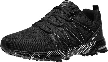 Чоловічі кросівки ASHION для спорту та бігу, легкі, дихаючі, чорні (45 EU)