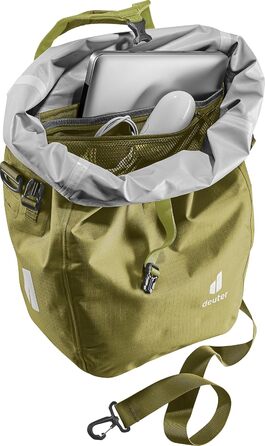 Велосипедна водонепроникна сумка Deuter Weybridge 25+5 л, Cactus, на задній багажник
