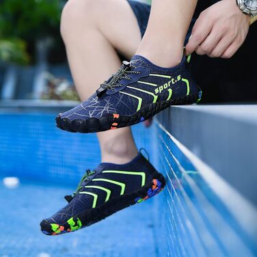 Шкарпетки для плавання Ziitop: чоловічі та жіночі, для пляжу, швидке сушіння, з дренажними отворами, для каякінгу, фітнесу, трейлраннінгу, хайкінгу, розмір 35-46