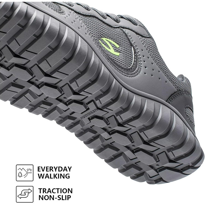 Взуття для бігу HOBIBEAR | Кросівки для трейлраннінгу з широкою передньою частиною | Сірі, 44 EU