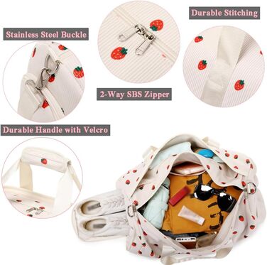 Спортивна сумка Kord для дівчаток з квітковим принтом (25L) - чорний/бежевий, з водовідштовхувальним відділенням для мокрого одягу та взуття