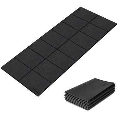 Складаний килимок для захисту підлоги під бігову доріжку та тренажери (200x90 см), товщина 6 мм, протиковзкий та амортизаційний мат для крос-тренажера, йоги та фітнесу