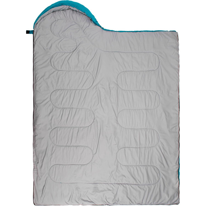Сплячий мішок BESTIF для кемпінгу та відпочинку на природі. Легкий, водонепроникний, літній спальник 210x75cm, турквіс