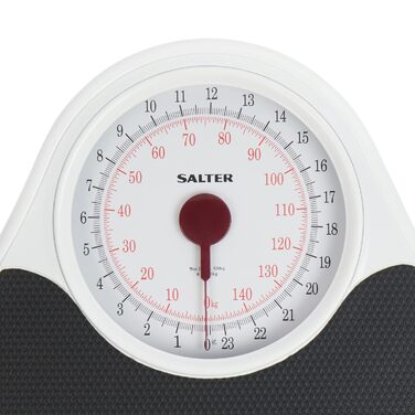 Механічна вага Salter 145 BKDR для ванної, аналогова, до 150 кг, протиковзка, велика шкала, без батарейок, точне зважування, ретро-дизайн