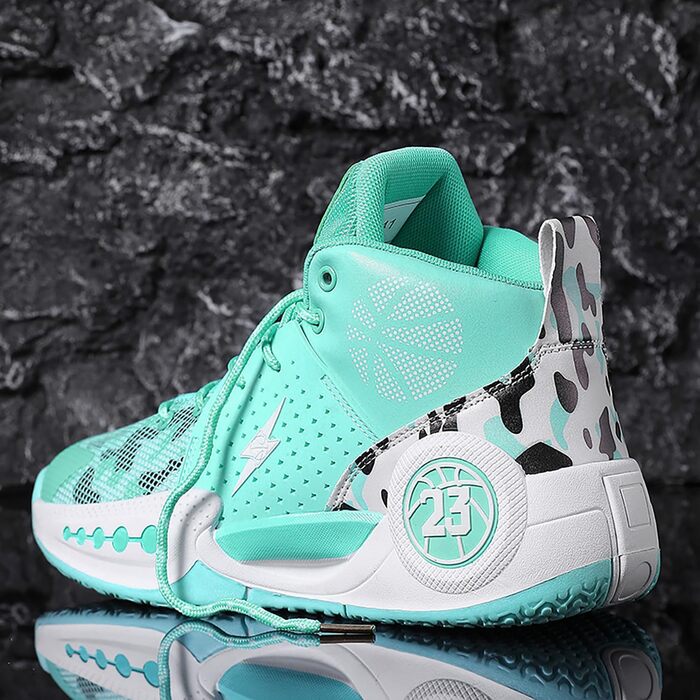 Чоловічі баскетбольні кросівки для занять спортом, великі розміри 36-39 EU (G8810 White Green)