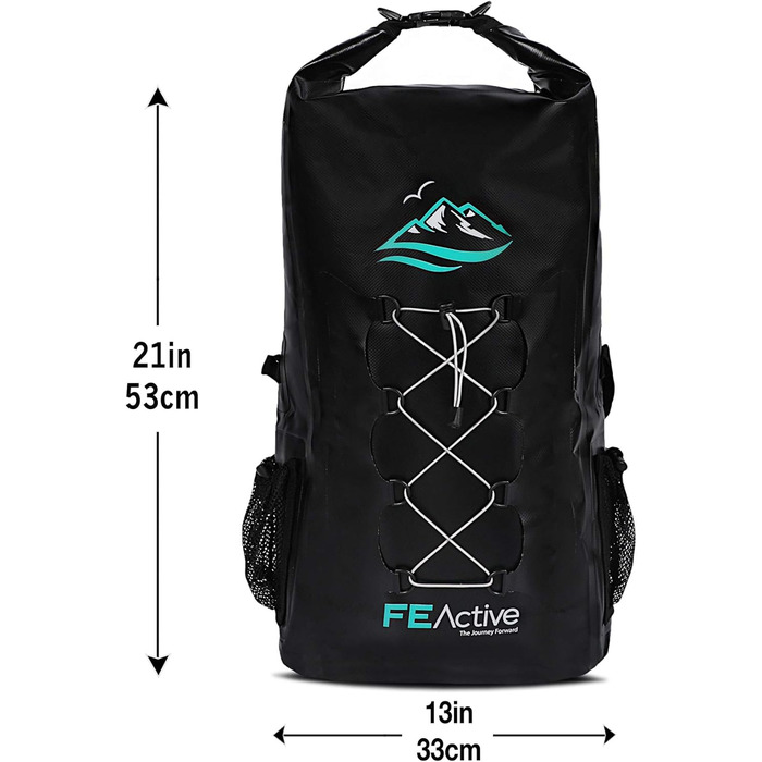 FE Active 30L Водонепроникний Рюкзак Dry Bag для Outdoor та водних активностей. Зручні лямки, сітчасті кишені.