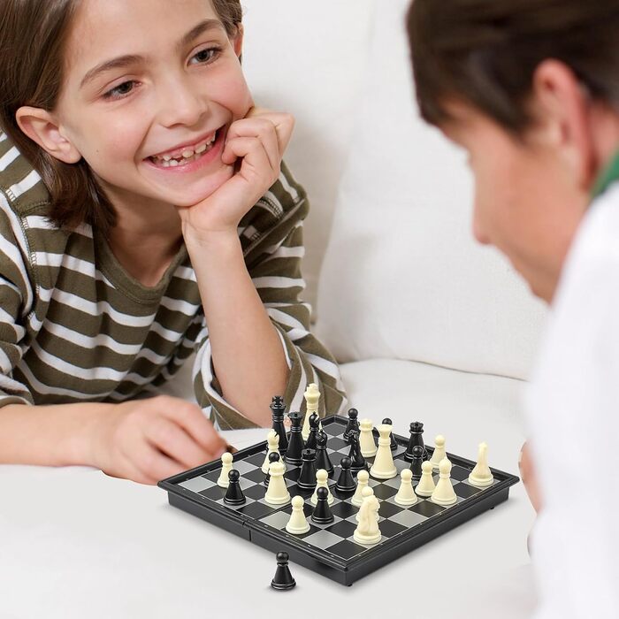 Магнітне туристичне шахове поле Vikutu, 15 см, портативне, мініатюрне, кишенькове