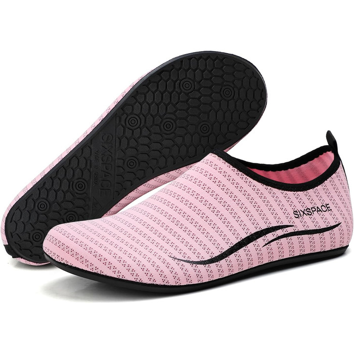 Шкарпетки для плавання Sixspace: шкарпетки для води для жінок та чоловіків, шкарпетки для пляжу, шкарпетки для босоногих (рожевий, 41 EU)