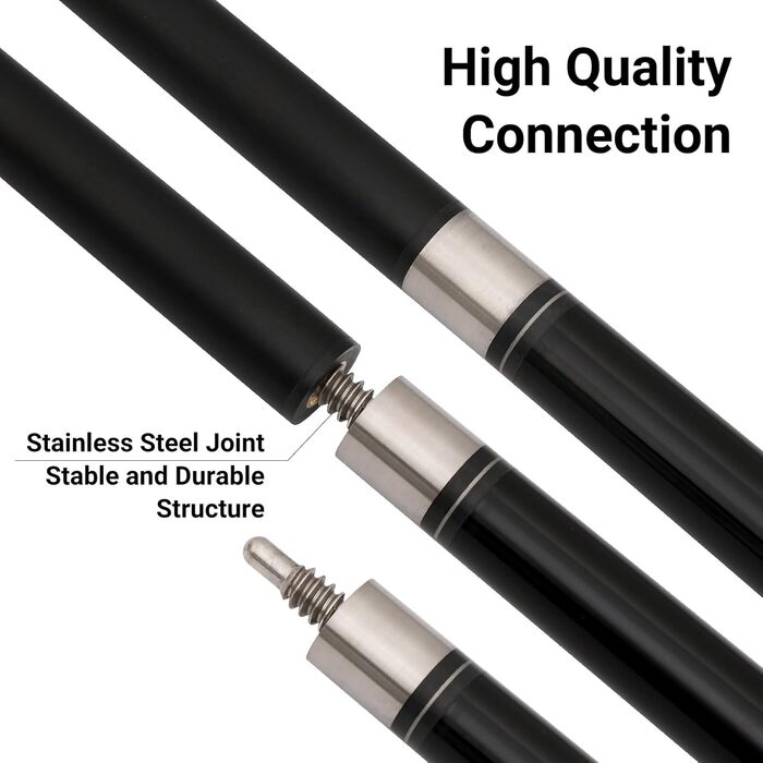 Більярдні кийки Dysdensa з фібергласу та графіту, 147 см, вага 510-595 г