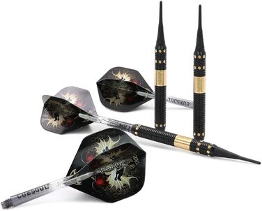 CUESOUL Dragon Deluxe набір м'яких дартсів з люкс кейсом, 16 г