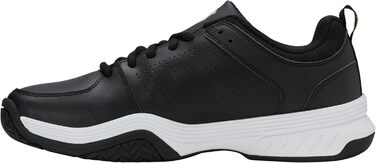 Кросівки для тенісу K-Swiss Court Express 2 чоловічі, чорно-білі з неоновим зеленим, 41 EU