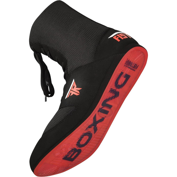 Боксерські черевики FISTRAGE: шкіряні, для тренувань, унісекс, Pro, чорні. Підходять для чоловіків та підлітків.