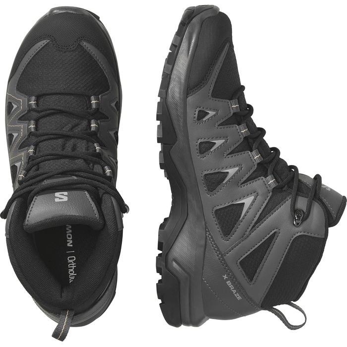 Жіночі трекінгові черевики Salomon X Braze Mid Gore-Tex, чорний, 42 EU