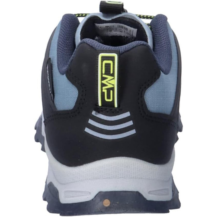 Дитячі черевики CMP Byne Low WP для активного відпочинку, водонепроникні, кольори: антрацит, кислотний зелений, розмір 35 EU