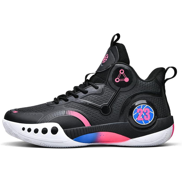 Баскетбольні кросівки для чоловіків та жінок, High Top, антиковзаючі, для занять спортом та прогулянок, зелені (38 EU, чорні)