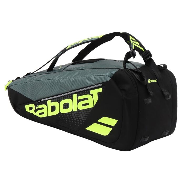 Ракетка для тенісу Babolat Pure Aero RH x12 (Сірий/Чорний/Жовтий) - професійна, для гри на корті