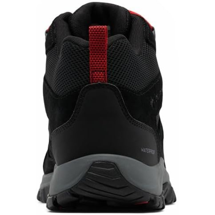 Чоловічі трекінгові черевики Columbia Redmond III Mid Waterproof (40.5 EU, Black Mountain Red)