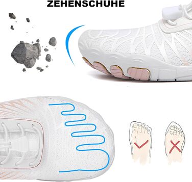 Взуття для фітнесу RUIYI для чоловіків та жінок, підошва з неслизьким покриттям, широка передня частина, рожевий, 42 EU